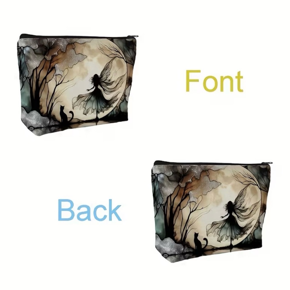 New Fairy Moon Silhouette Zipper Bag - Picture 3 of 3